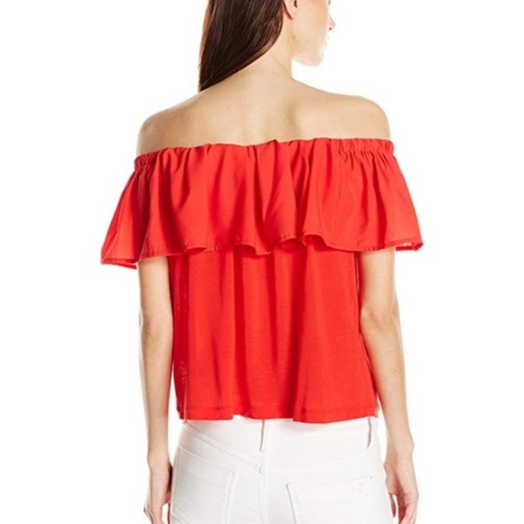 French Conn Summer Crepe Off-the-Shoulder Blouse - Picture 2 of 5